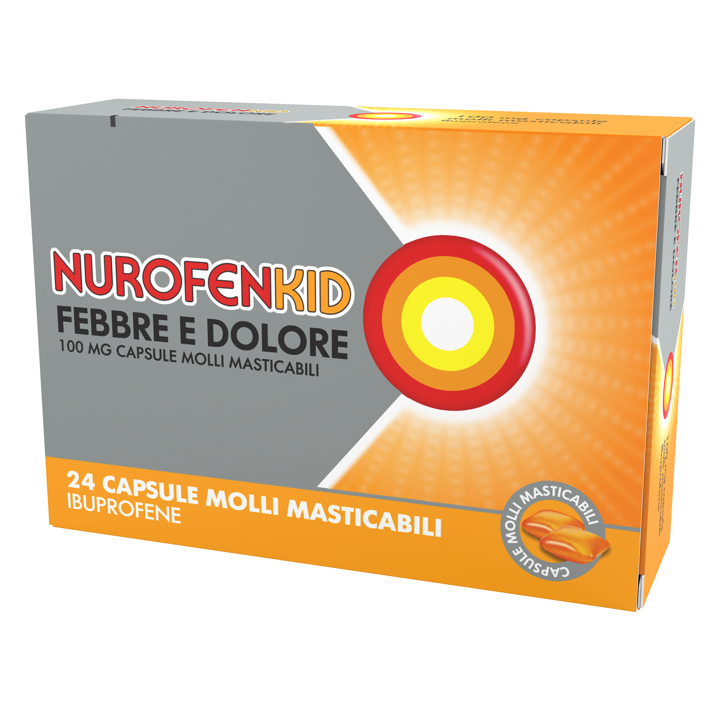 NUROFENKID FEBBRE D*24CPS100MG - farmaciaverde.it