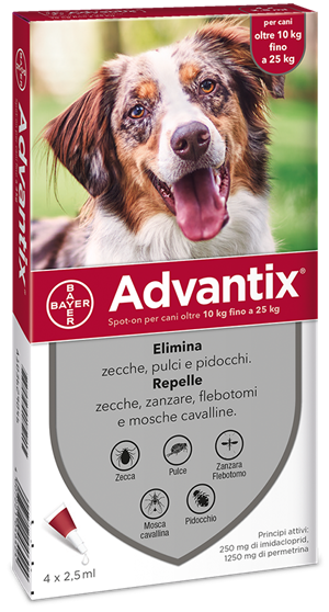 ADVANTIX SPOT ON*4PIP 10-25KG - farmaciaverde.it