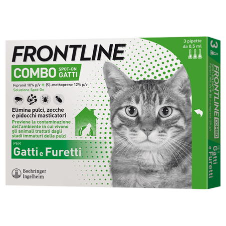 FRONTLINE COMBO*3PIP GATTI/FUR - farmaciaverde.it