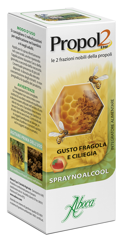 PROPOL2 EMF SPRAY NO ALCOOL FRAGOLA E CILIEGIA 30 ML - farmaciaverde.it