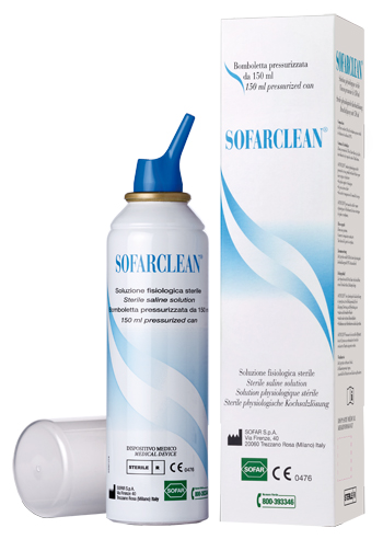 SOLUZIONE FISIOLOGICA SOFARCLEAN 150ML IN BOMBOLETTA PRESSURIZZATA - farmaciaverde.it