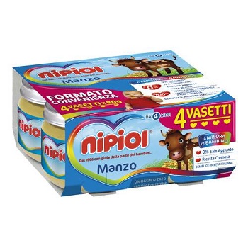 NIPIOL OMOGENEIZZATO MANZO 4 X 80 G - farmaciaverde.it