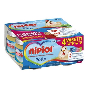 NIPIOL OMOGENEIZZATO POLLO 4 X 80 G - farmaciaverde.it