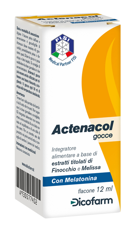 ACTENACOL GOCCE 12 ML CON MELATONINA - farmaciaverde.it