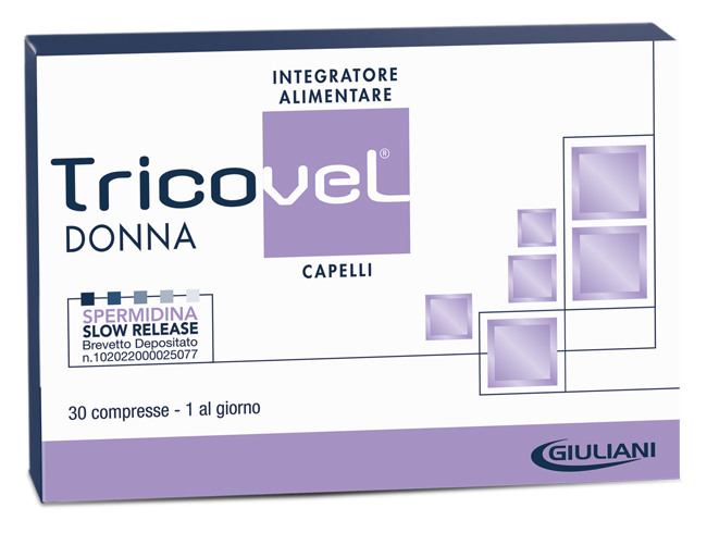 TRICOVEL DONNA INTEGRATORE ALIMENTARE CON NUTRIENTI SPECIFICI PER CAPELLI 30 COMPRESSE - farmaciaverde.it