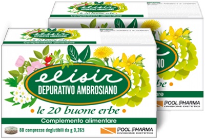 ELISIR DEPURATIVO AMBROSIANO 80 COMPRESSE 21,20 G - farmaciaverde.it
