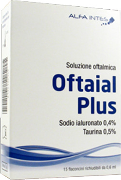 SOLUZIONE OFTALMICA OFTAIAL PLUS ACIDO IALURONICO 0,4% E TAURINA 15 FLACONCINI RICHIUDIBILI DA 0,6 ML - farmaciaverde.it