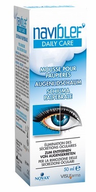 NAVIBLEF DAILY CARE SCHIUMA PER RIMOZIONE SECREZIONI OCULARI DA PALPEBRE E CIGLIA 50 ML - farmaciaverde.it