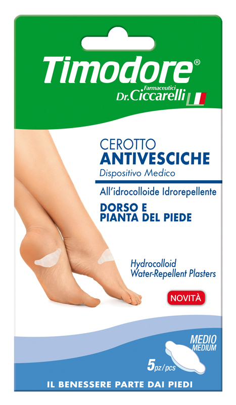 TIMODORE CEROTTO ANTIVESCICHE DORSO E PIANTA PIEDE 5 PEZZI - farmaciaverde.it