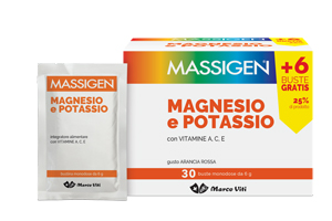 MASSIGEN MAGNESIO E POTASSIO 24 BUSTINE +6 GRATIS - farmaciaverde.it