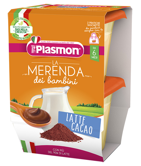 PLASMON LA MERENDA DEI BAMBINI MERENDE LATTE CACAO ASETTICO 2 X 120 G - farmaciaverde.it
