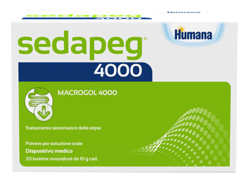 SEDAPEG 4000 20 BUSTINE MONODOSE X 10G HUMANA - farmaciaverde.it