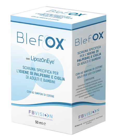 BLEFOX SCHIUMA SPECIFICA PER IGIENE PALPEBRE E CIGLIA 50 ML CON EROGATORE + 60 DISCHETTI - farmaciaverde.it