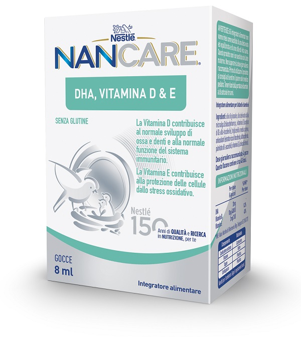 NESTLE' NANCARE DHA VITAMINA D&E GOCCE 8 ML - farmaciaverde.it