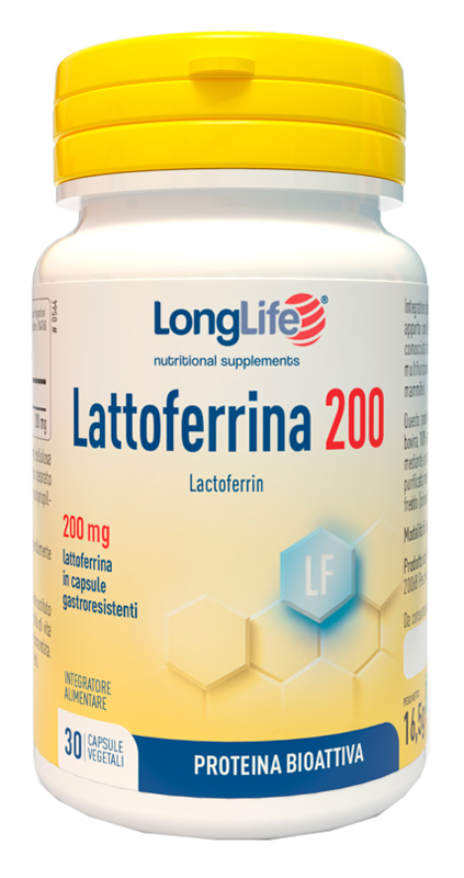 LONGLIFE LATTOFERRINA200 30 CAPSULE VEGETALI DA 550 MG - farmaciaverde.it