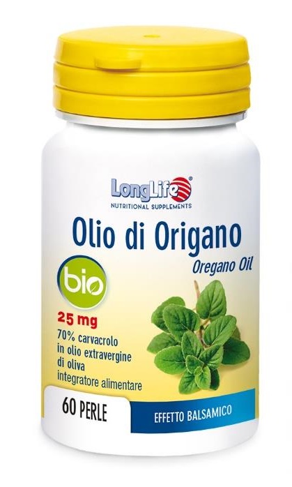 LONGLIFE OLIO ORIGANO BIO 60 PERLE DI GELATINA - farmaciaverde.it