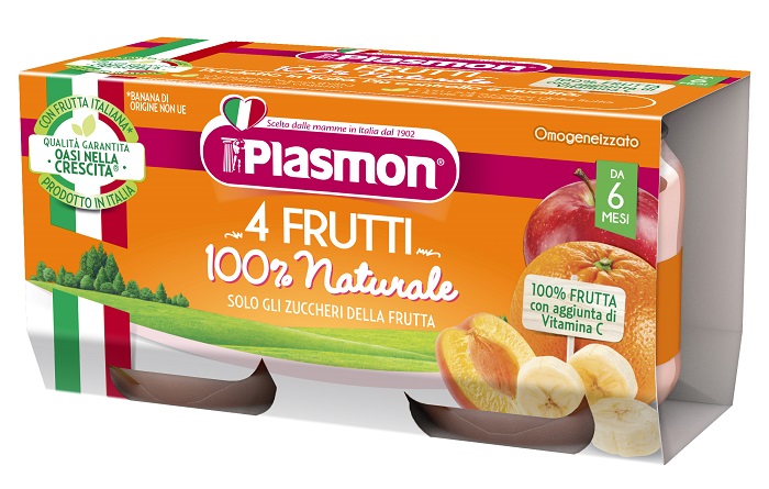PLASMON OMOGENEIZZATO 4 FRUTTI 2 X 80 G - farmaciaverde.it