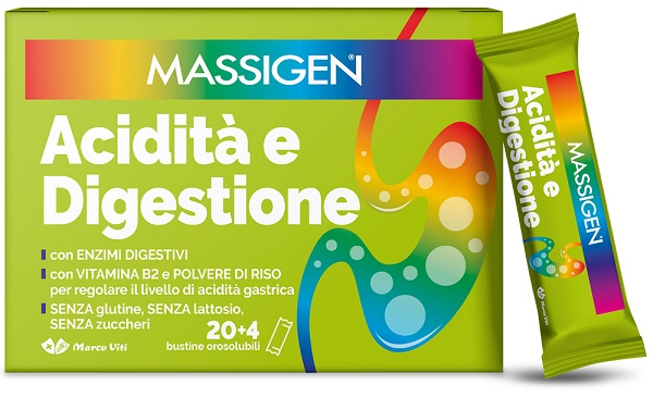 MASSIGEN ACIDITA' E DIGESTIONE 24 STICKPACK - farmaciaverde.it