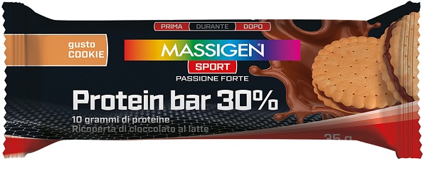 MASSIGEN SPORT PROTEIN BARRETTA 30% COOKIES 50 G - farmaciaverde.it