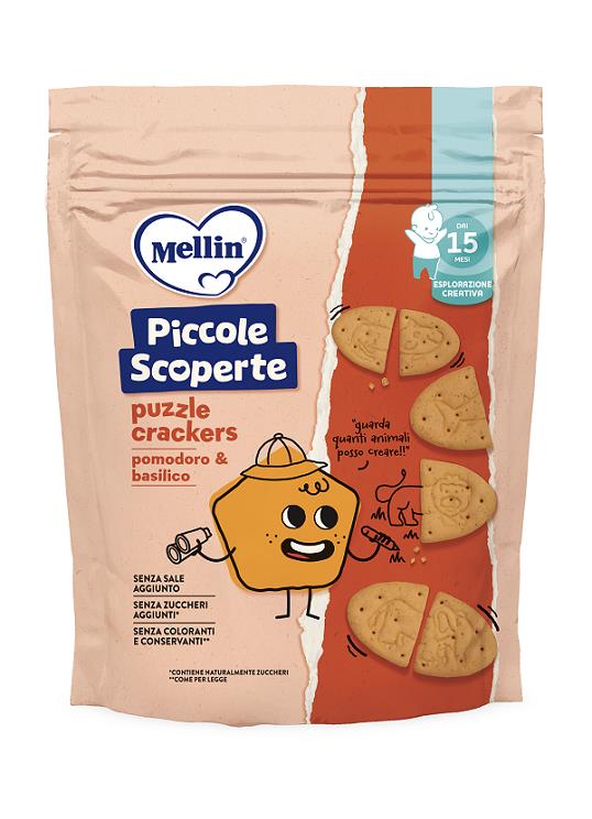 MELLIN PUZZLE CRACKERS POMODORO&BASILICO 105 G - farmaciaverde.it