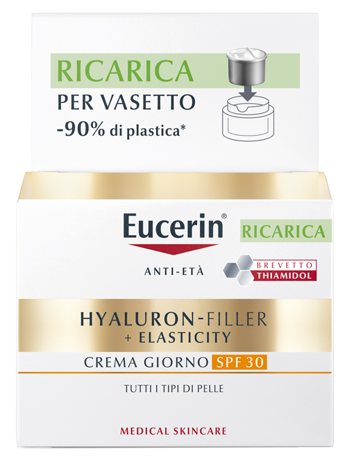 EUCERIN HYALURON-FILLER + ELASTICITY CREMA GIORNO SPF30 RICARICA 50 ML - farmaciaverde.it