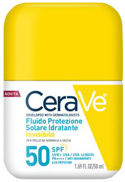 CERAVE FLUIDO PROTEZIONE SOLARE IDRATANTE INVISIBILE SPF50 50 ML - farmaciaverde.it