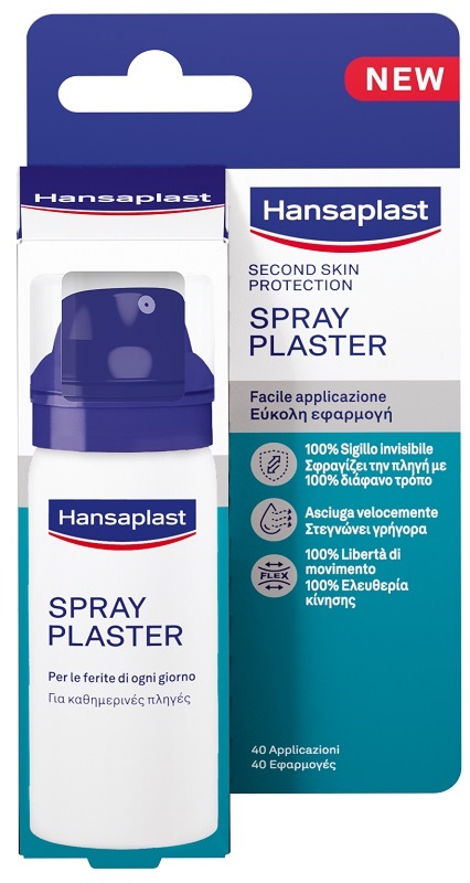 HANSAPLAST SECOND SKIN PROTECTION SPRAY PLASTER 40 ML - farmaciaverde.it