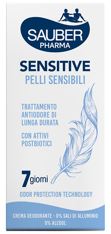 SAUBER DEO 7 GIORNI SENSITIVE PELLI SENSIBILI CREMA 35 ML - farmaciaverde.it