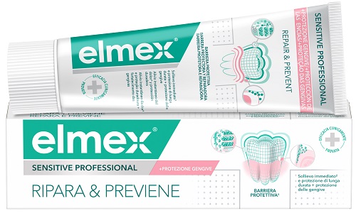 DENTIFRICIO ELMEX SENSITIVE RIPARA & PREVIENE 75 ML - farmaciaverde.it
