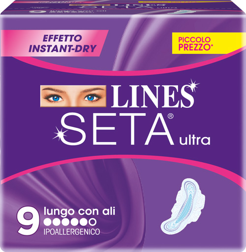 LINES SETA ULTRA ASSORBENTI LUNGHI 9 PEZZI - farmaciaverde.it