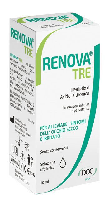 RENOVA TRE COLLIRIO A BASE DI TREALOSIO E ACIDO IALURONICO 10 ML SENZA CONSERVANTI - farmaciaverde.it