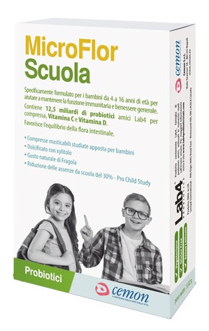 MICROFLOR SCUOLA 30 CAPSULE MASTICABILI - farmaciaverde.it