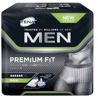 MUTANDINA ASSORBENTE MASCHILE TENA MEN PREMIUM FIT LIVELLO 4 S/M 10 PEZZI - farmaciaverde.it