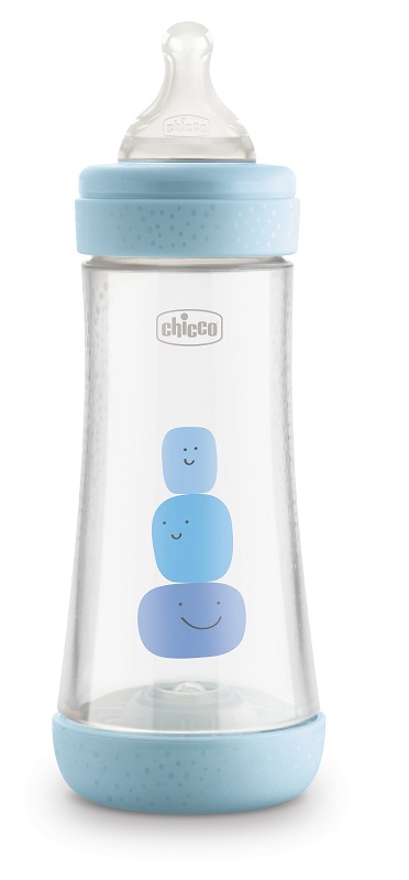 CHICCO BIBERON PERFECT 5 BOY 300 ML IN SILICONE 3 FORI - farmaciaverde.it