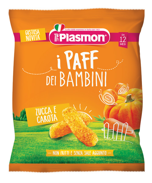 PLASMON DRY SNACK PAFF ZUCCA CAROTE 15 G - farmaciaverde.it