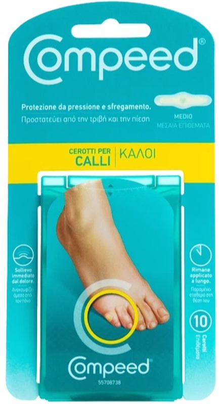 COMPEED CEROTTI PER CALLI MEDIO 10 PEZZI - farmaciaverde.it