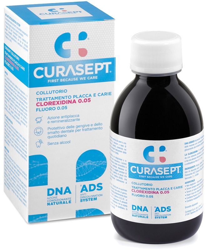 CURASEPT COLLUTORIO 0,05 ADS + DNA 200 ML - farmaciaverde.it