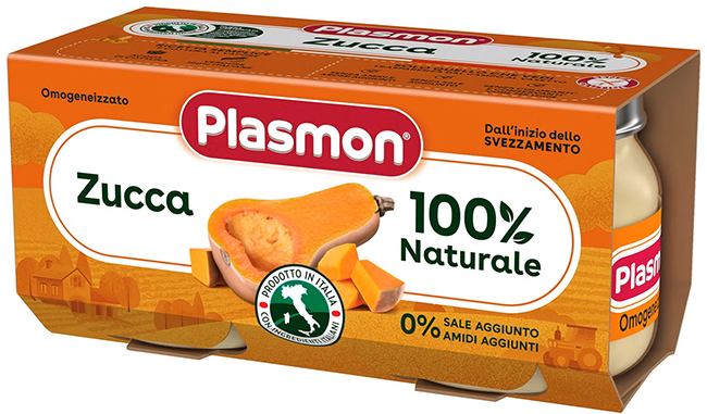 PLASMON OMOGENEIZZATO ZUCCA 2 X 80 G - farmaciaverde.it