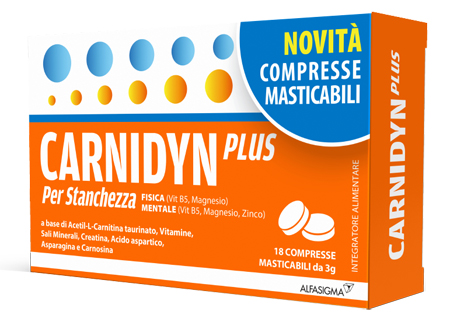 CARNIDYN PLUS 18 COMPRESSE MASTICABILI - farmaciaverde.it