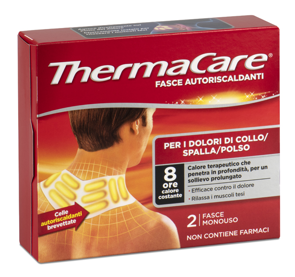 FASCE AUTORISCALDANTI A CALORE TERAPEUTICO THERMACARE COLLO/SPALLA/POLSO 2 PEZZI - farmaciaverde.it