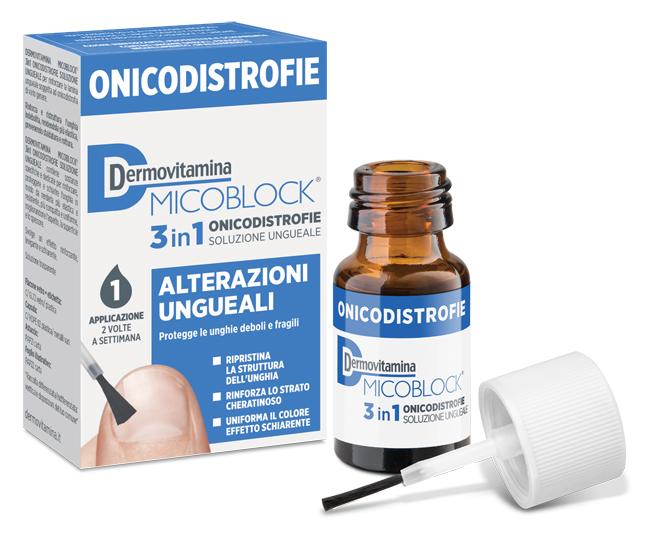 DERMOVITAMINA MICOBLOCK 3 IN 1 ONICODISTROFIE ALTERAZIONI UNGUEALI 7 ML - farmaciaverde.it