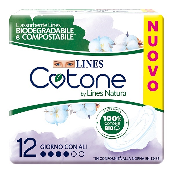 LINES COTONE BIO ULTRA ALI 12 PEZZI - farmaciaverde.it
