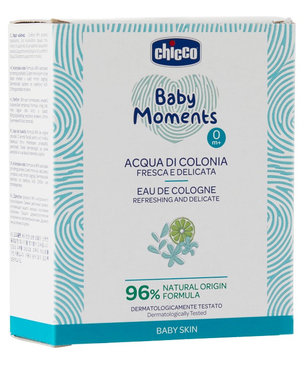 CHICCO BABY MOMENTS ACQUA DI COLONIA FRESCA E DELICATA 100 ML - farmaciaverde.it