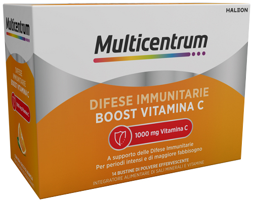 MULTICENTRUM DIFESE IMMUNITARIE BOOST VITAMINA C 14 BUSTINE - farmaciaverde.it