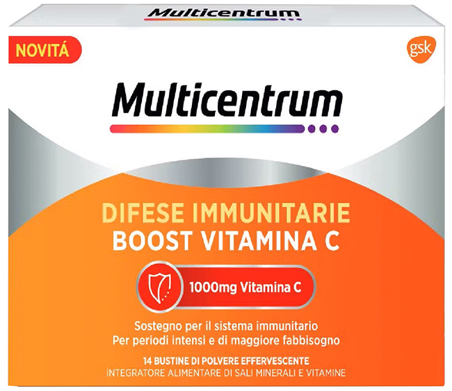 MULTICENTRUM DIFESE IMMUNITARIE BOOST VITAMINA C 28 BUSTINE - farmaciaverde.it