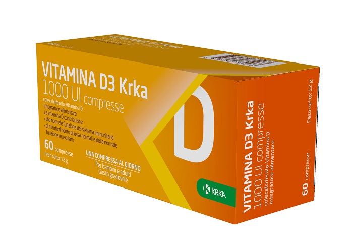 VITAMINA D3 KRKA 1000 UI 60 COMPRESSE - farmaciaverde.it