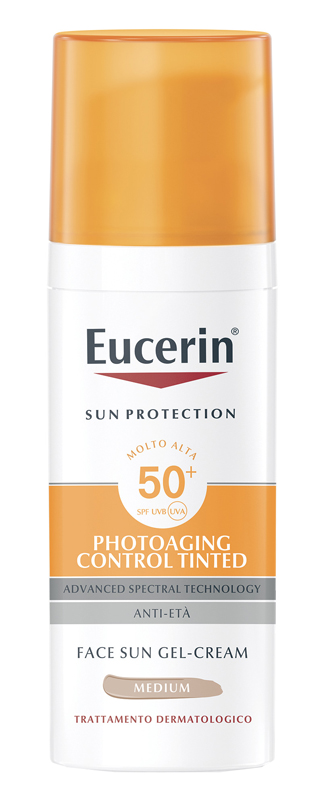 EUCERIN SUN PHOTOAGING CONTROL TINTED GEL CREME SPF50+ MEDIUM 50 ML - farmaciaverde.it
