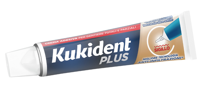 KUKIDENT PLUS BARRIERA ANTI-CIBO NEUTRO CREMA ADESIVA DENTIERE 40 G - farmaciaverde.it