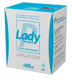 LADY PRESTERIL ASSORBENTI GIORNO CON ALI RIPIEGATI BIODEGRADABILI 10 PEZZI - farmaciaverde.it