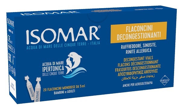 ISOMAR FLACONCINI DECONGESTIONANTI SOLUZIONE IPERTONICA 20 FLACONCINI 5 ML - farmaciaverde.it